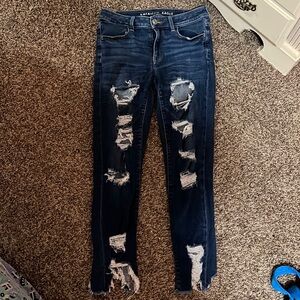 Dark wash american eagle jeans